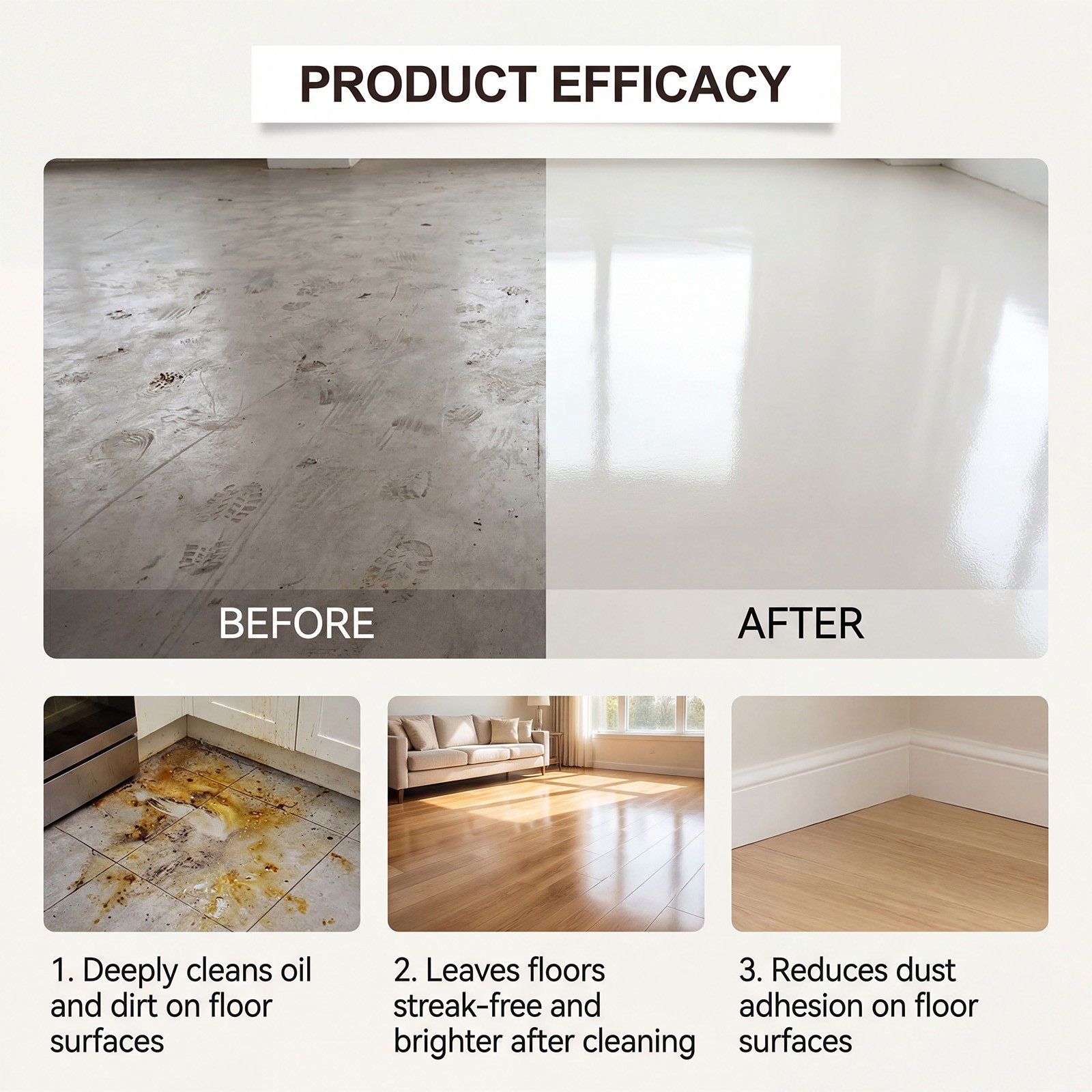 12x Floor Cleaning Solution Tablet, Deep Cleans for Multiple Floors, lemon Scent