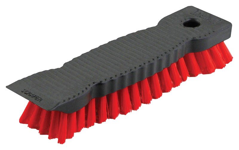 Libman 513 Red/Black Polypropylene Heavy Duty Scrub Brush 2 W in. (Pack of 6)