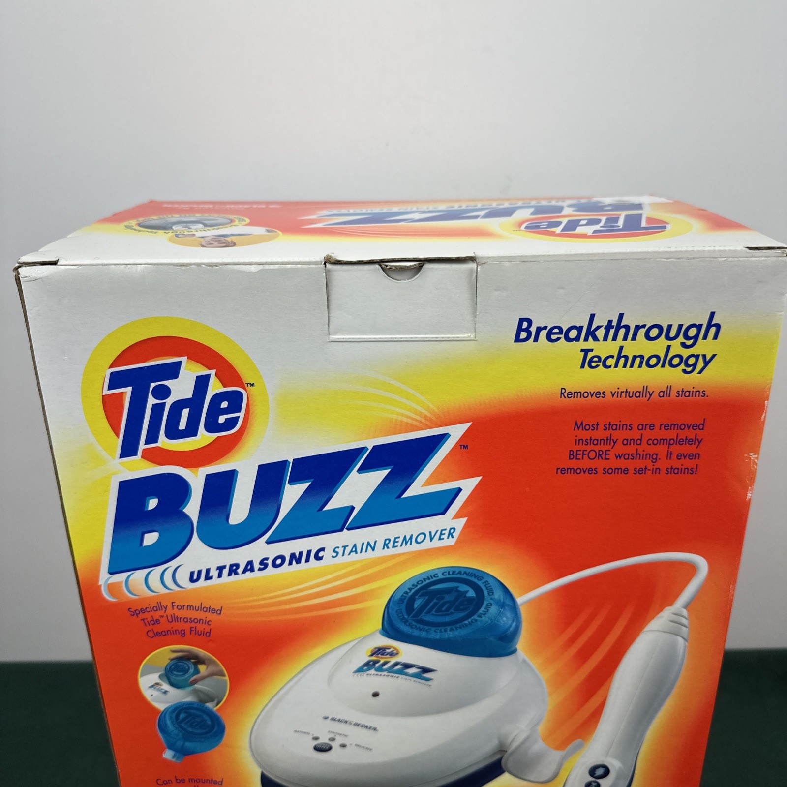 NEW BLACK+DECKER Tide Buzz Ultrasonic Stain Remover +NEW Refill Pack Bottle Pads