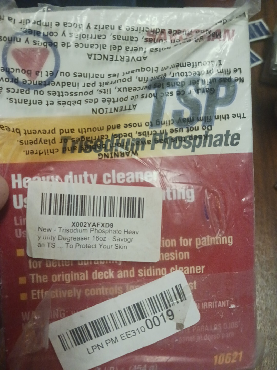 Trisodium PHOSPHATE Cleaning Powder And Gloves 1 pound SAVOGRAN 10621 Box 1 Lbs