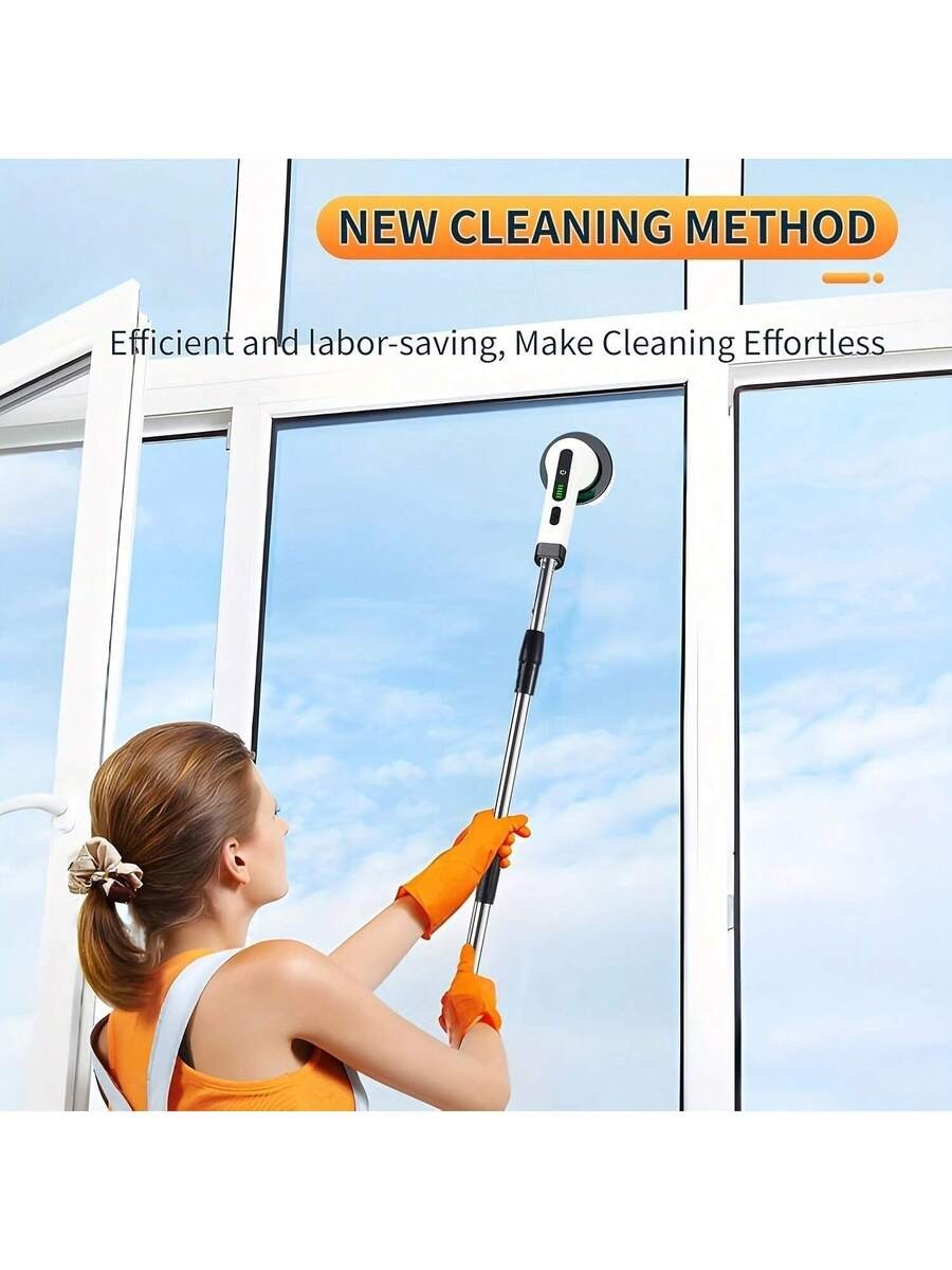 8 IN 1 Electric Spin Scrubber Cordless Power Cleaning Brush Rechargeable Cleaner