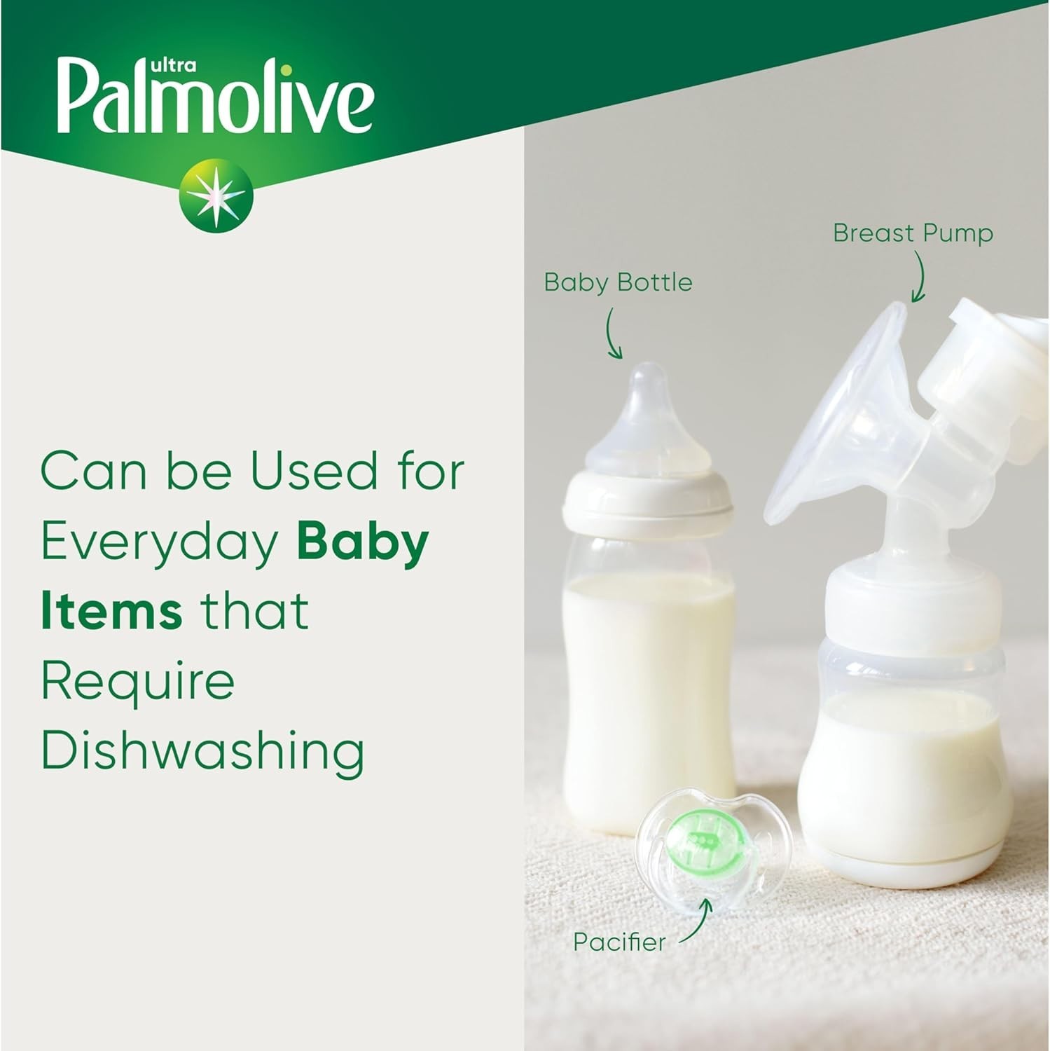 Palmolive Ultra Dishwashing Liquid Dish Soap, Pure + Clear Fragrance Free 32.5oz