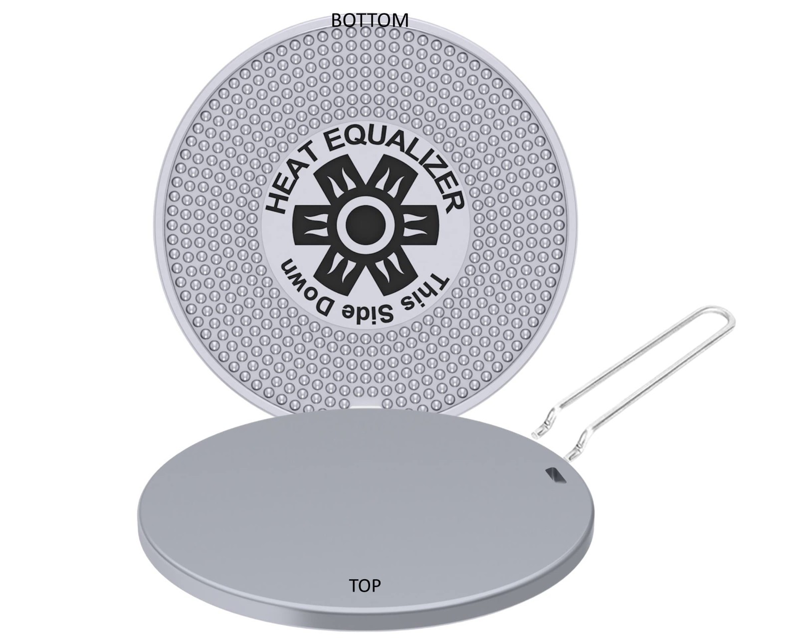 High-Polish 8″ Gas & Electric Stove Diffuser – Aluminum & Copper Alloy Simmer Pl