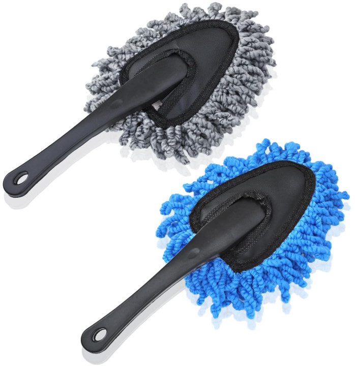 2 Pcs 11″ Super Soft Microfiber Duster Brush, Car Dash Cleaner, Cleaning Brush,