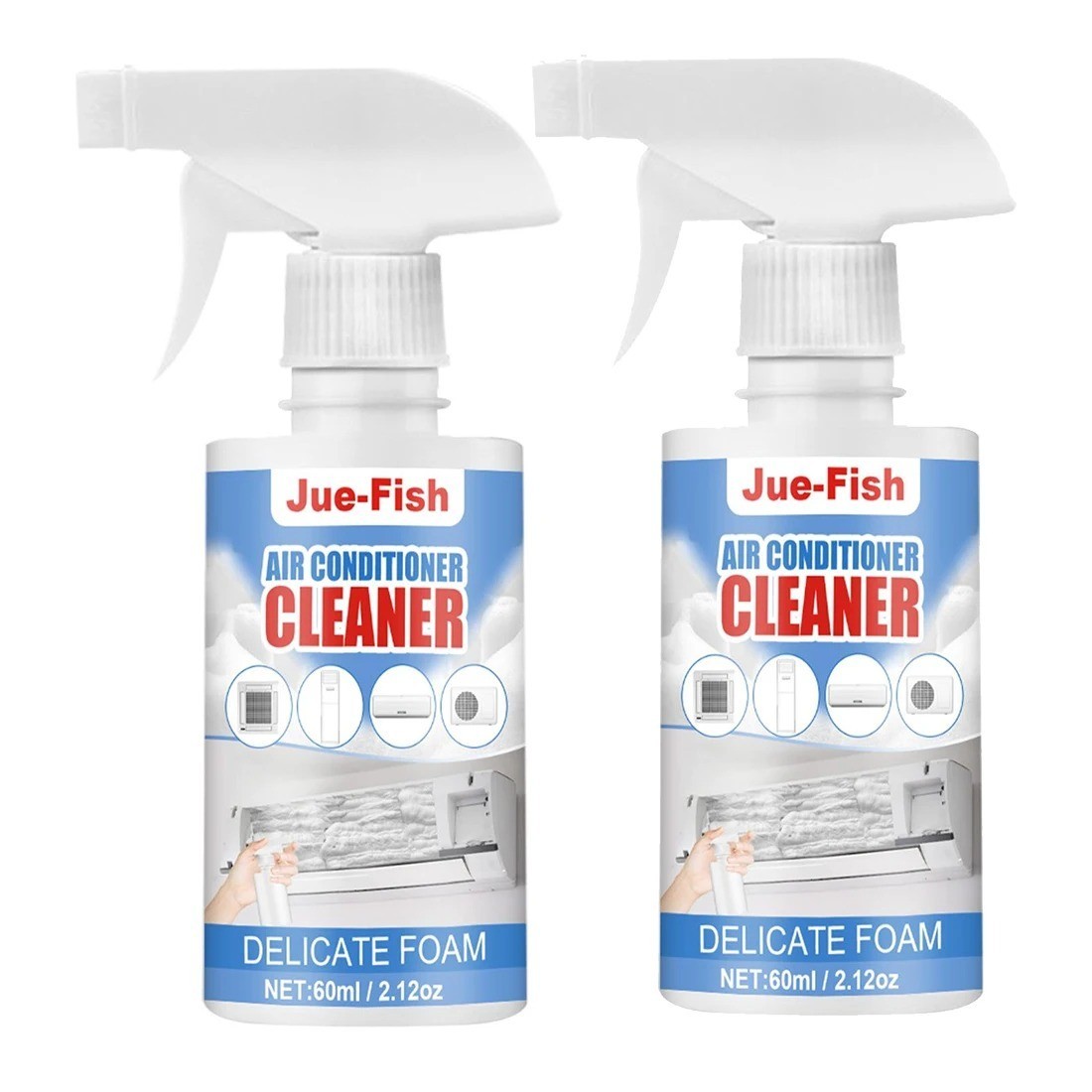 1/2PCS Air Conditioner Cleaner Spray AC Coil Filter Vent Cleaning Odor Remover