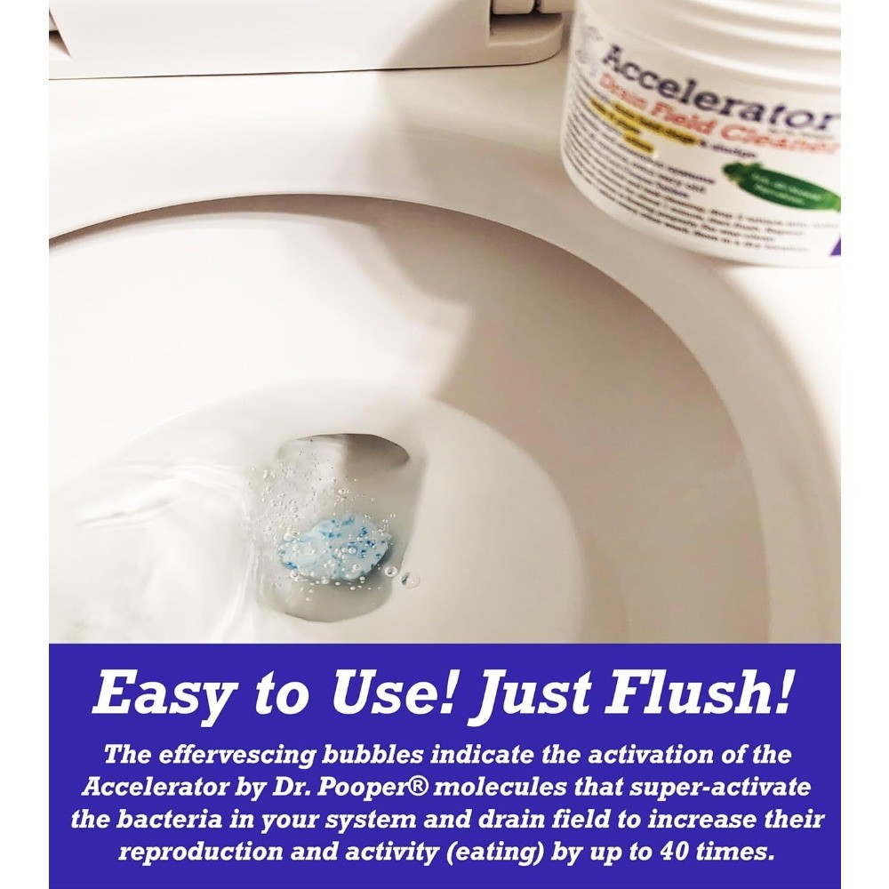 Drain Field Cleaner Tablets by Dr Pooper. Clears Septic Tanks and Drain Field…