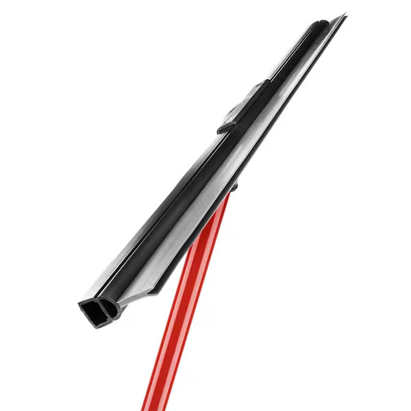 24″ Floor Squeegee Heavy Duty Rubber Blade Multi Surface Cleaner Steel Handle