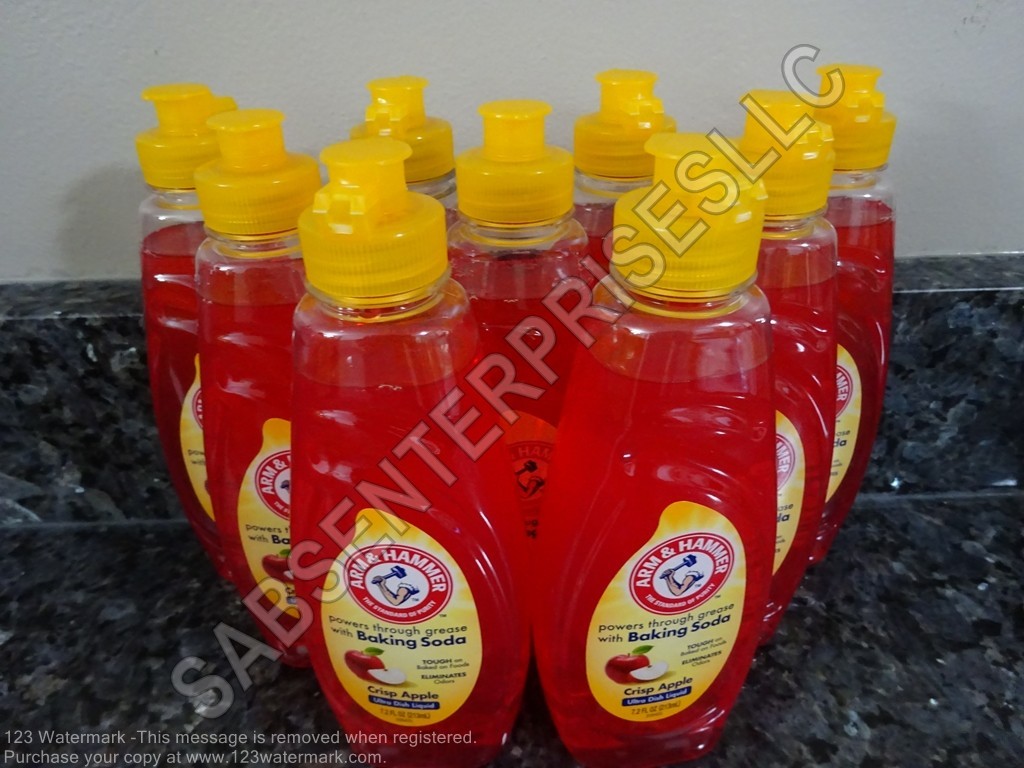 9 Arm & Hammer CRISP APPLE Scent Dishwashing Liquid Dish Soap 7.2 FL oz. NEW