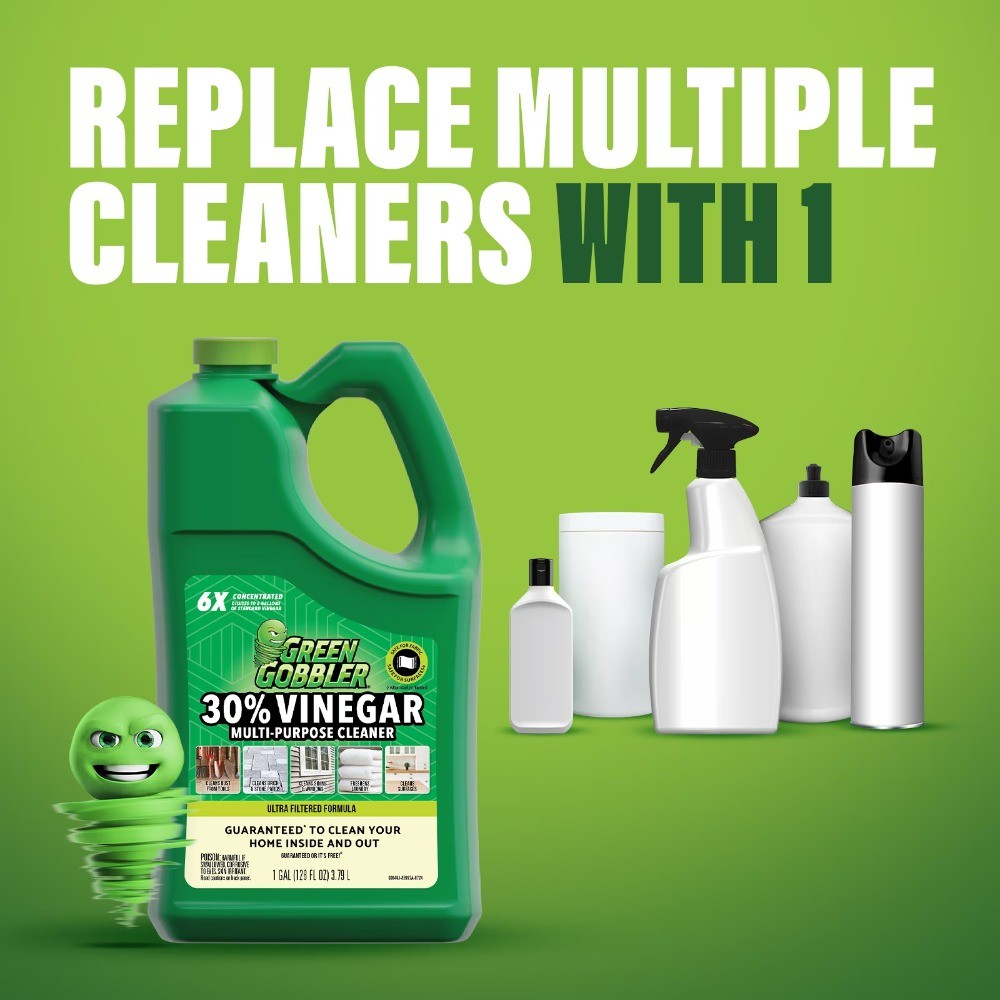 30%Concentrated Vinegar Multi Purpose Cleaner for Home and Outdoor Use, 1 Gallon