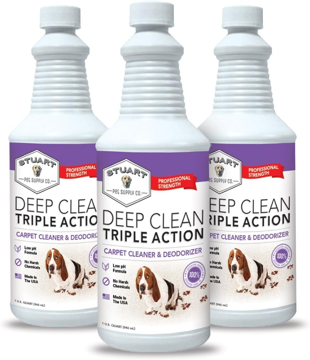 Professional Strength Deep Clean Gal. 3X Carpet Cleaner Solution & Deodorizer…