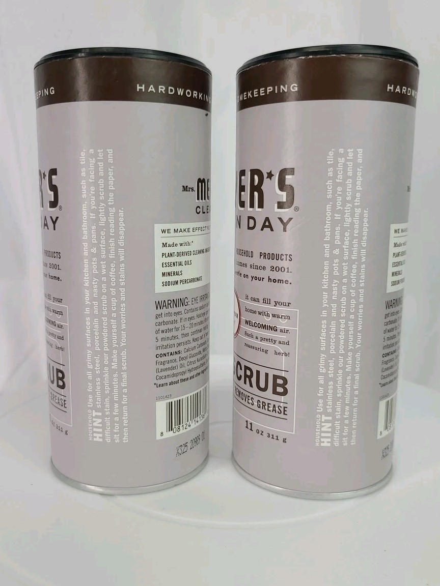 2x Mrs. Meyer’s Surface Scrub, Lavender, 11oz – Non Scratching | Removes Grease