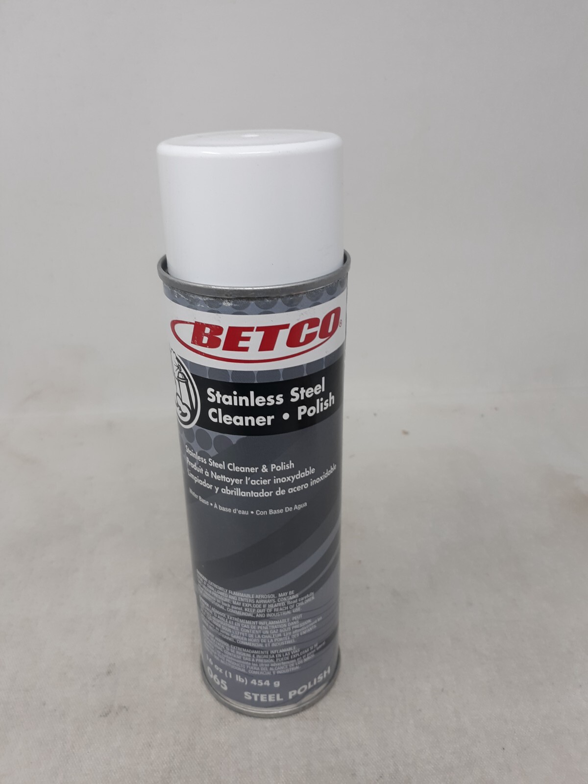 Betco Stainless Steel Cleaner And Polish, 16 Oz, Aerosol Can