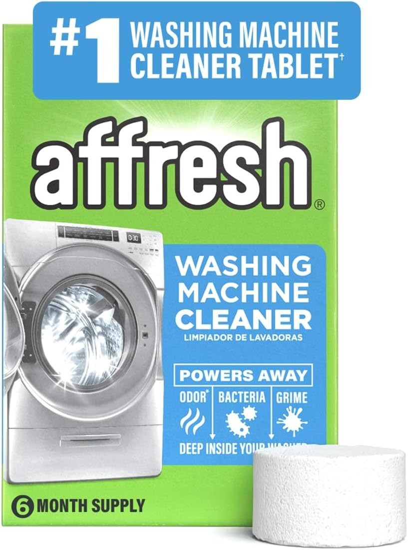 Affresh Washing Machine Cleaner, Helps Power Away Odor Causing Bacteria & Grime