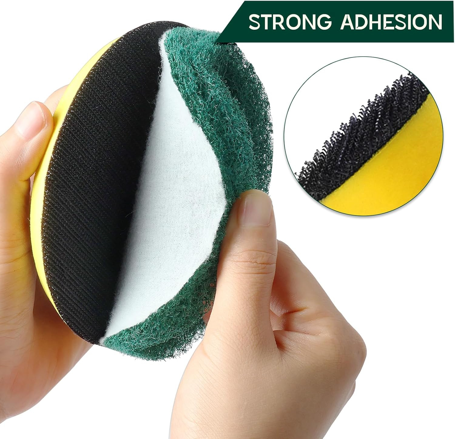 Power Scrub Pads Drill Attachment, 15 Pieces 5 Inch Headlight Restoration Kit C