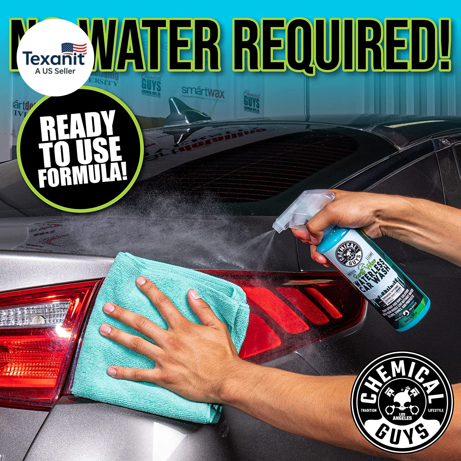 Swift Wipe Sprayable Waterless Car Wash Spray – Spray and Wipe to Safely Clean a