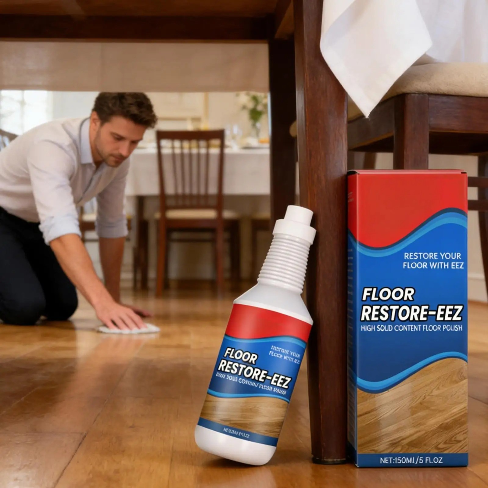 2x 150ml Clean-Eez Ultimate Floor Restorer Polish Revitalize,Protect,Shine Wood