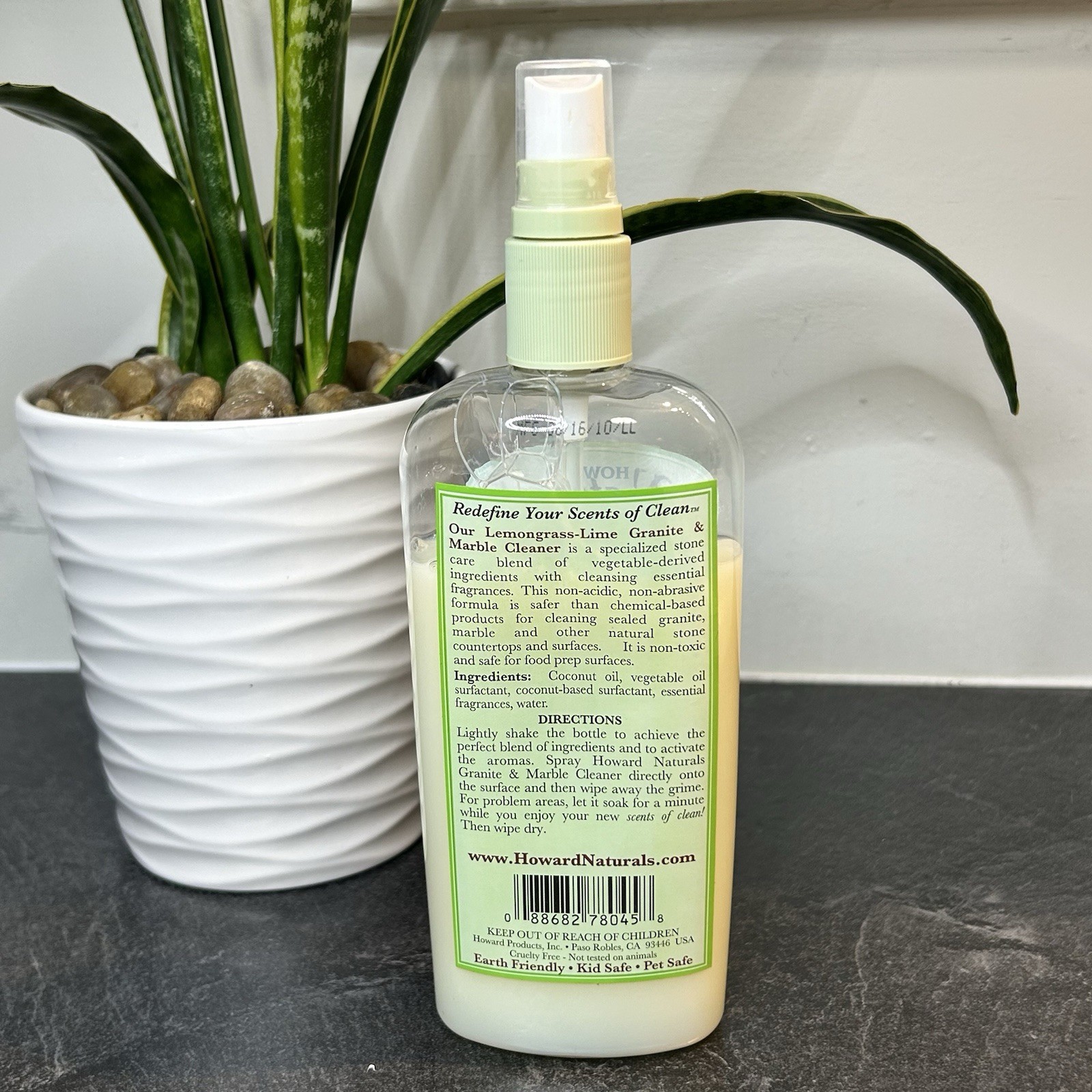 Howard Natural Granite & Marble Cleaner 12 Oz Discontinued Lemongrass Lime