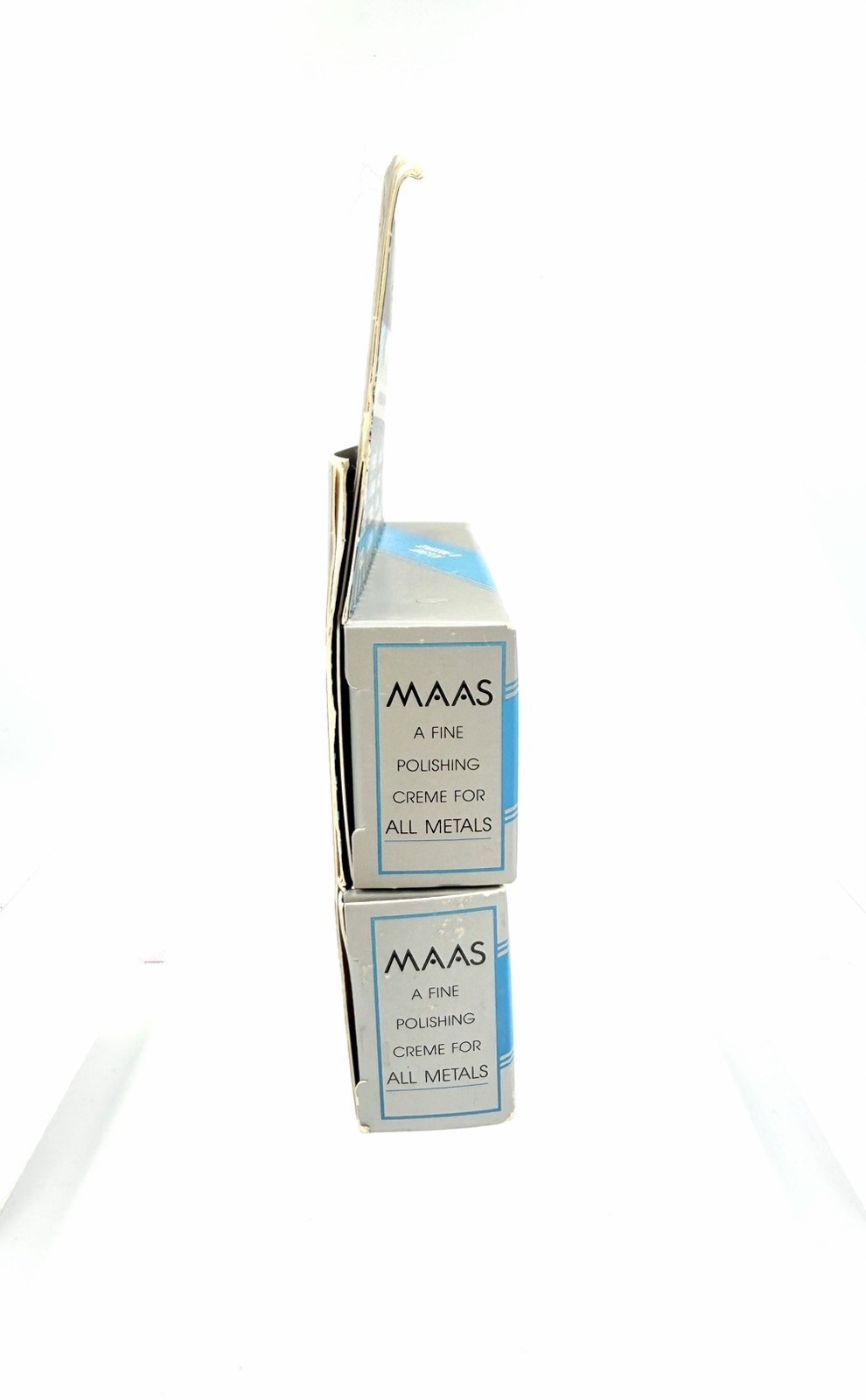 (2) MAAS Concentrated Fine Polishing Creme for All Metals both 2 oz Tubes New