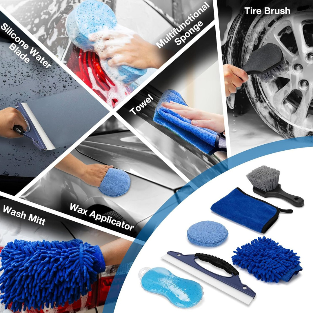 28Pcs Professional Car Detailing Kit | Complete Interior & Exterior Car Cleaning