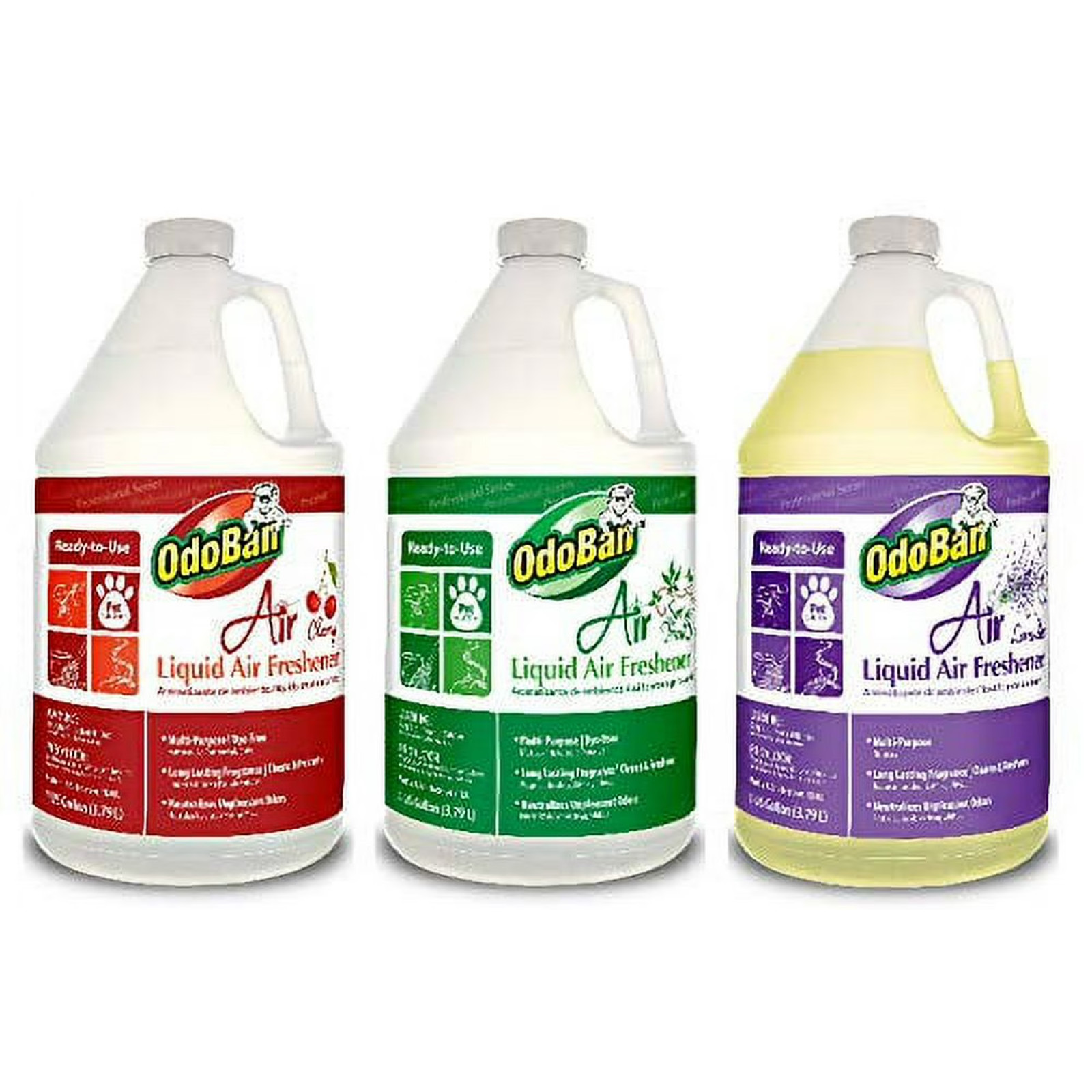 OdoBan Professional Cleaning Ready-to-Use Liquid Cherry, Spring Fresh, Lavender
