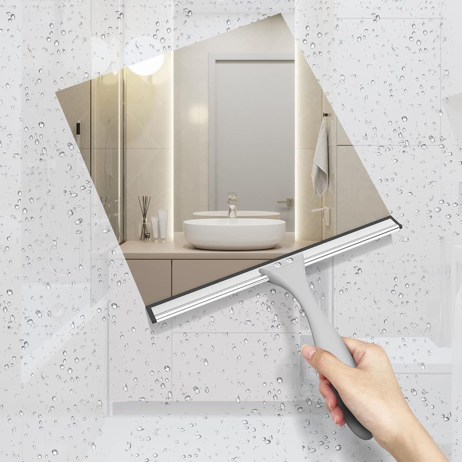 Squeegee for Glass Shower Doors Windows Mirrors Car 10 Inch All-Purpose