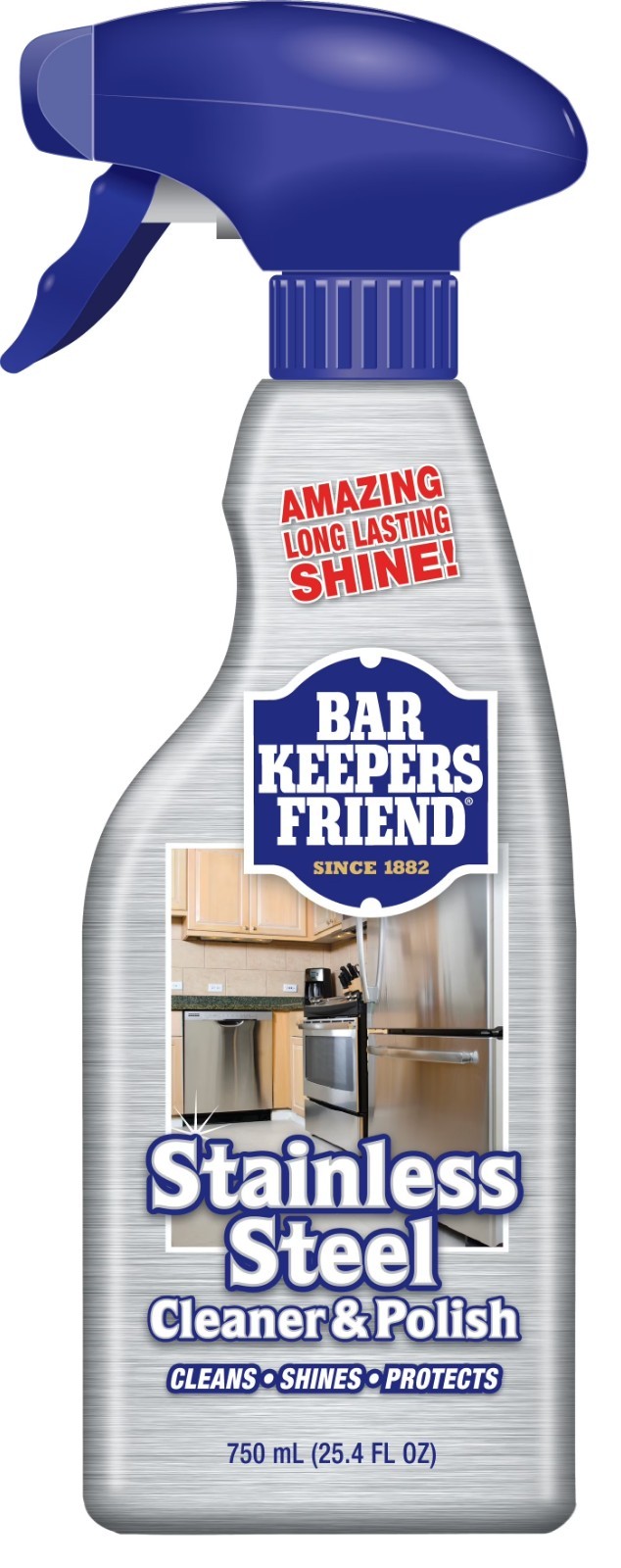 Bar Keepers Friend Stainless Steel and Polish Cleaner Trigger Spray