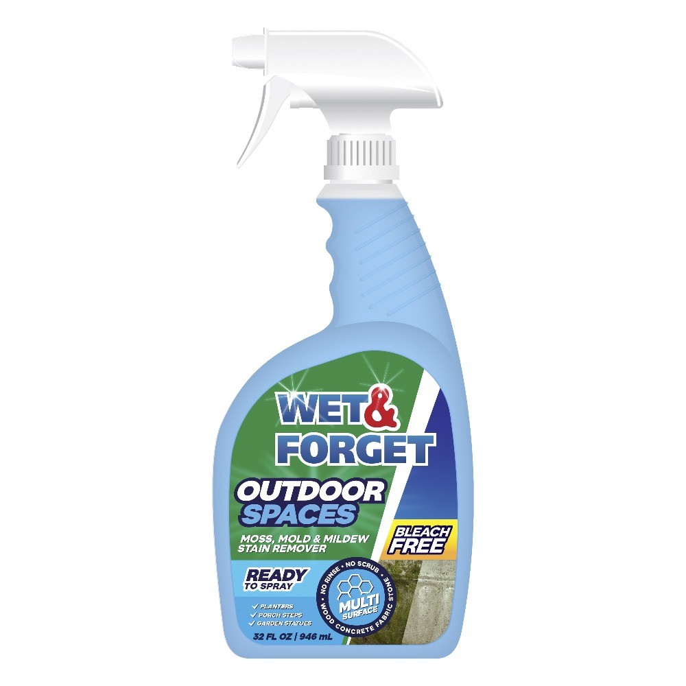 Outdoor Spaces Moss, Mold, Mildew, and Algae Stain Remover Spray, 32 oz