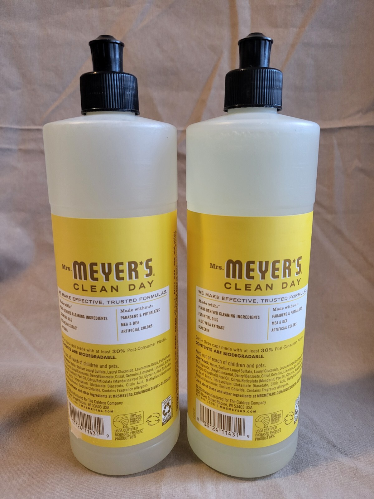 Mrs. Meyer’s Clean Day Daisy Dish Soap Lot Of 2 16oz