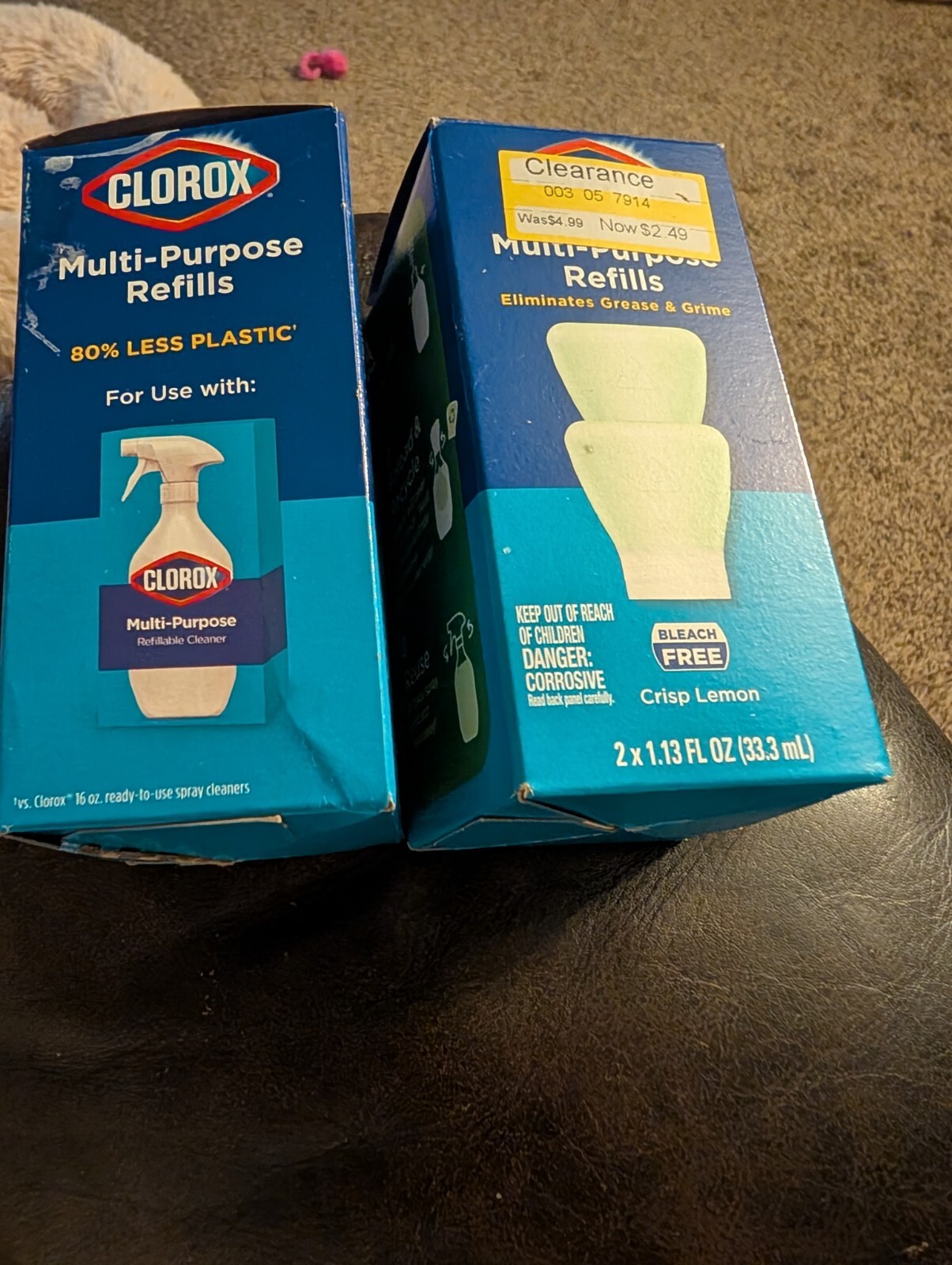 Clorox Multi Purpose Refill 2 Boxes 4 Refills Total.