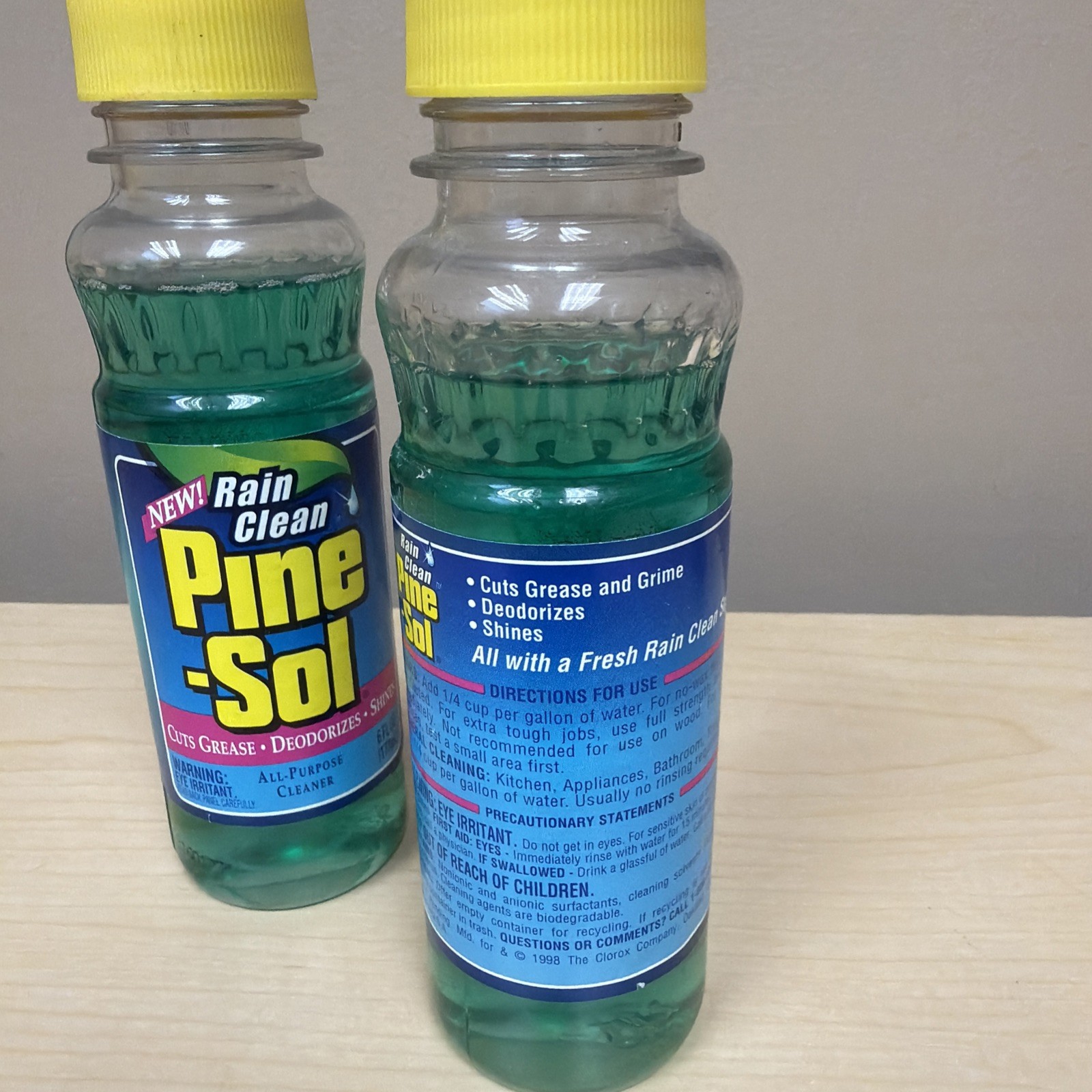 Vintage HTF Pine Sol Rain Clean 1998 Limited Edition 2 Bottles