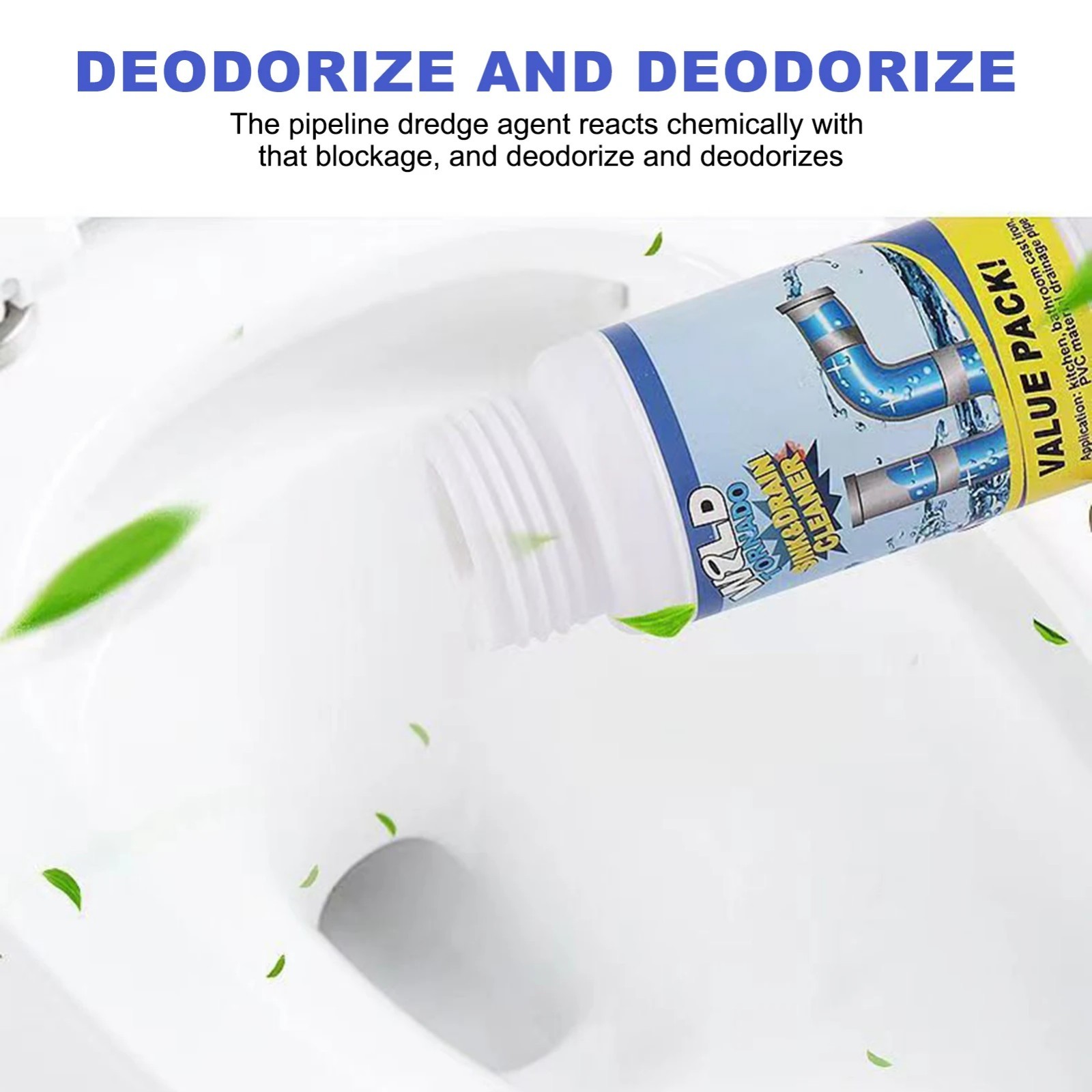 1~5x Wild Tornado Powerful Sink Drain Cleaner High Efficiency Clogging Cleaner**