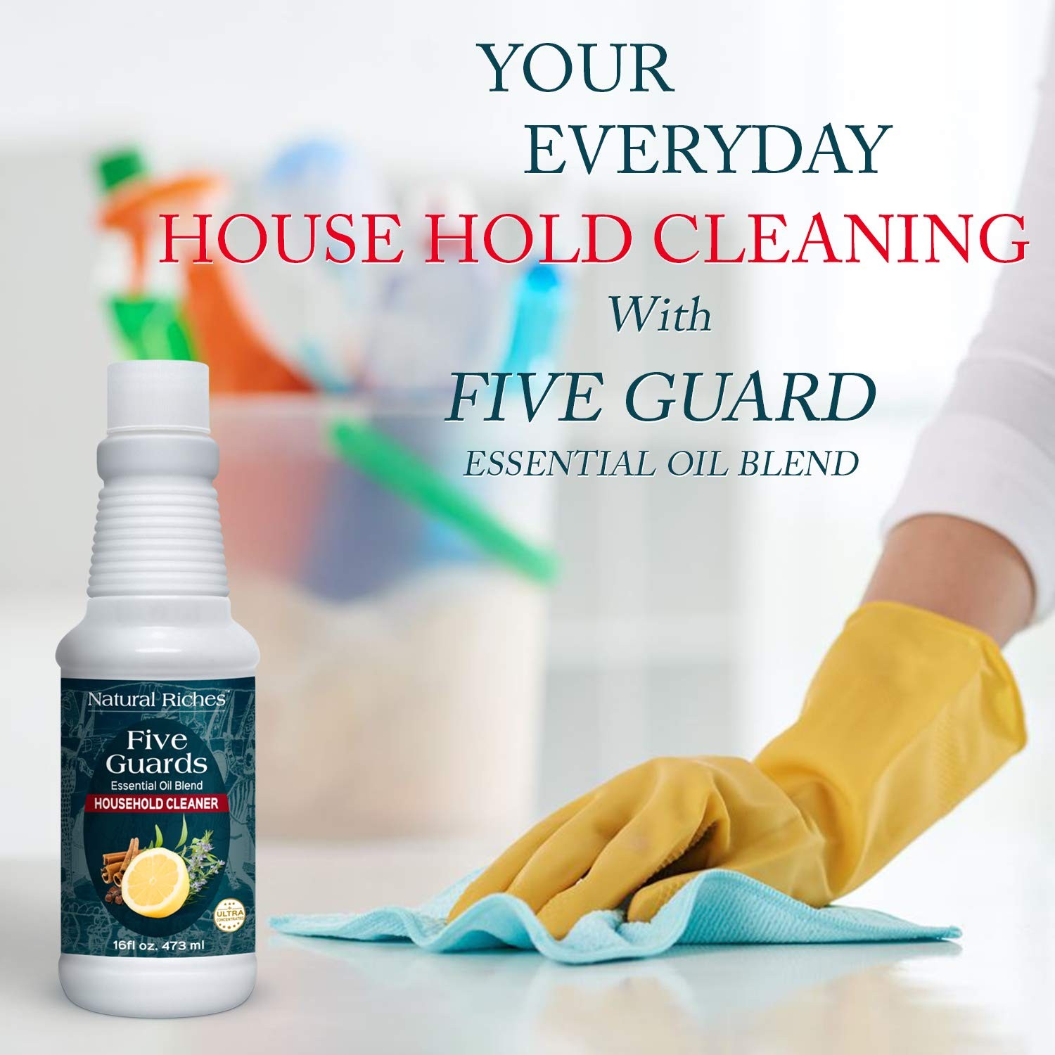 Natural Riches Household Cleaner Concentrate Five Guards 16 Fl Oz (Pack of 1)