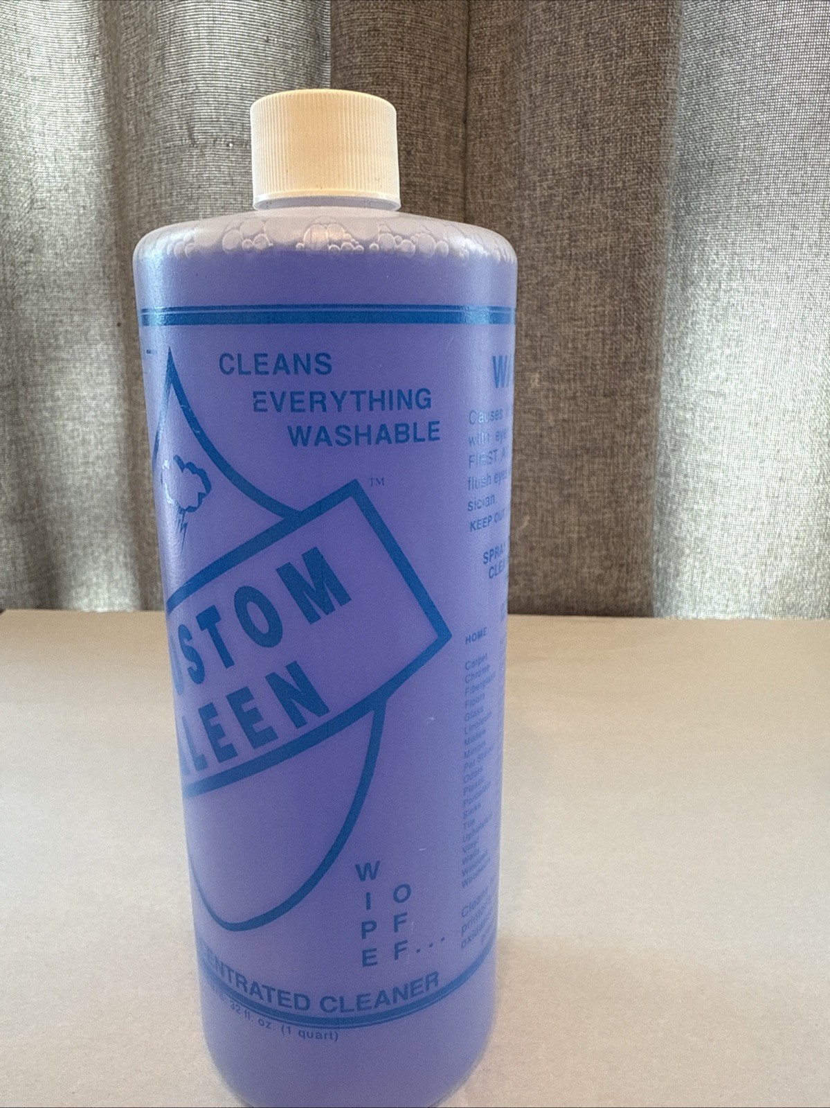 Kustom Kleen Fully Concentrated Cleaner 1 Quart Bottle Spray On Wipe Off Custom
