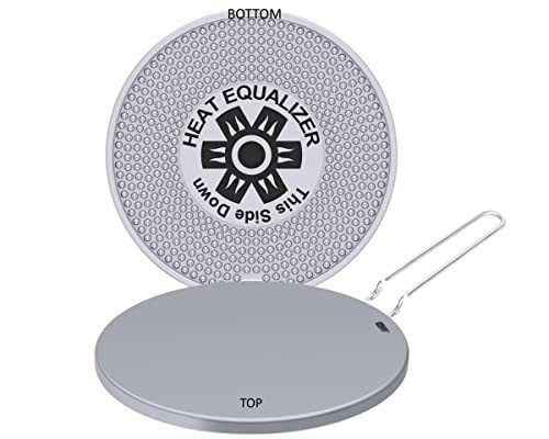 High-Polish 8″ Gas & Electric Stove Diffuser – Aluminum & Copper Alloy Simmer Pl