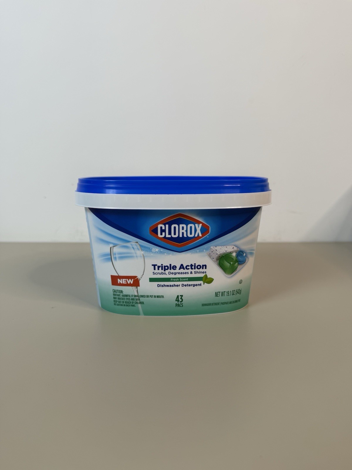 6 PACK – Clorox Triple Action Dishwasher Detergent PacsFresh 43CT