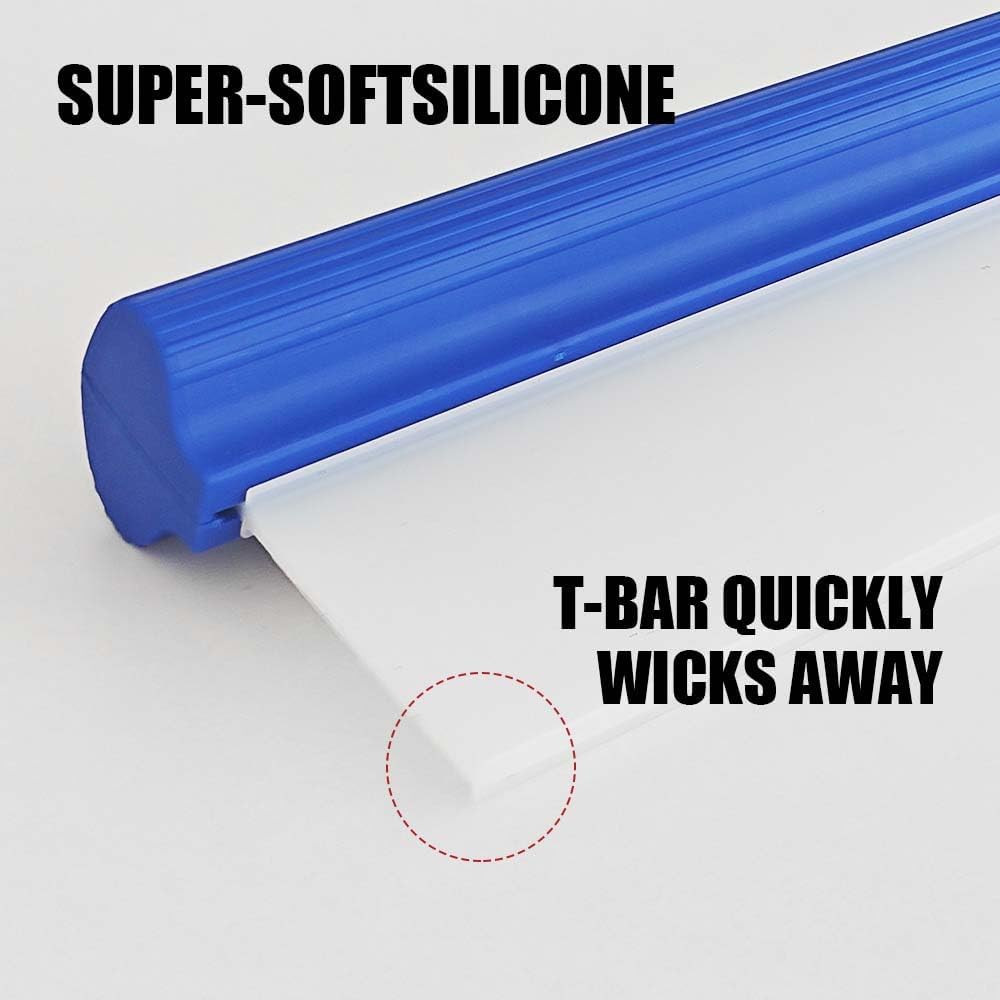 2PCS Car Squeegee, Squeegees for Car, 12 Inch Flexible Silicone Squeegee T-Bar W