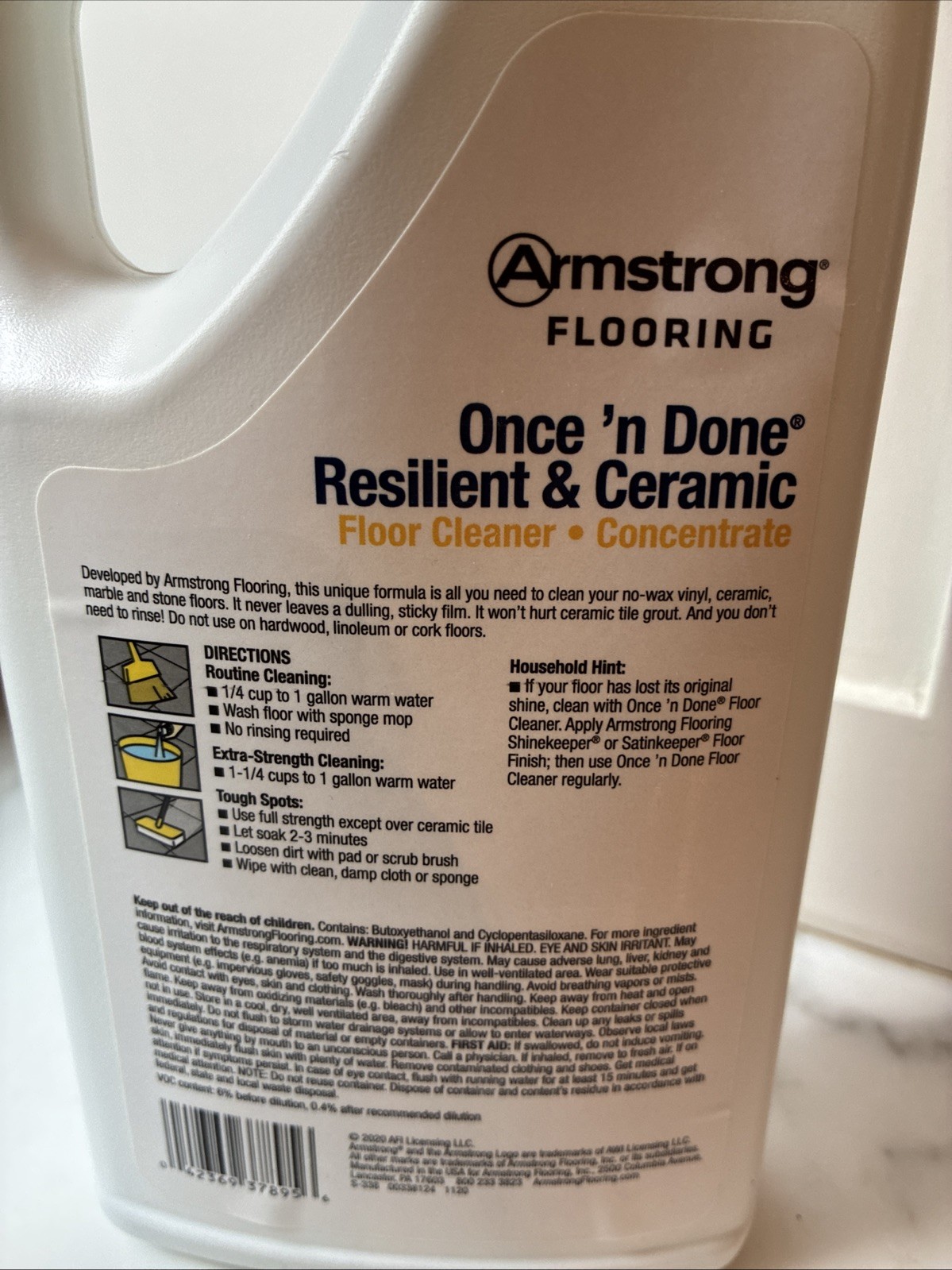Armstrong Once’n Done Resilient & Ceramic Floor Cleaner Concentrate 32oz