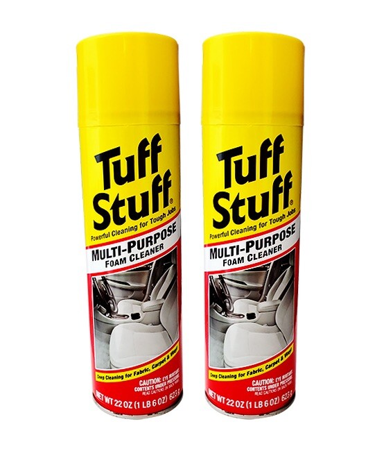 Tuff Stuff Multi Purpose Foam Cleaner Fabric Carpet Vinyl Deep Cleaning 2 Pack