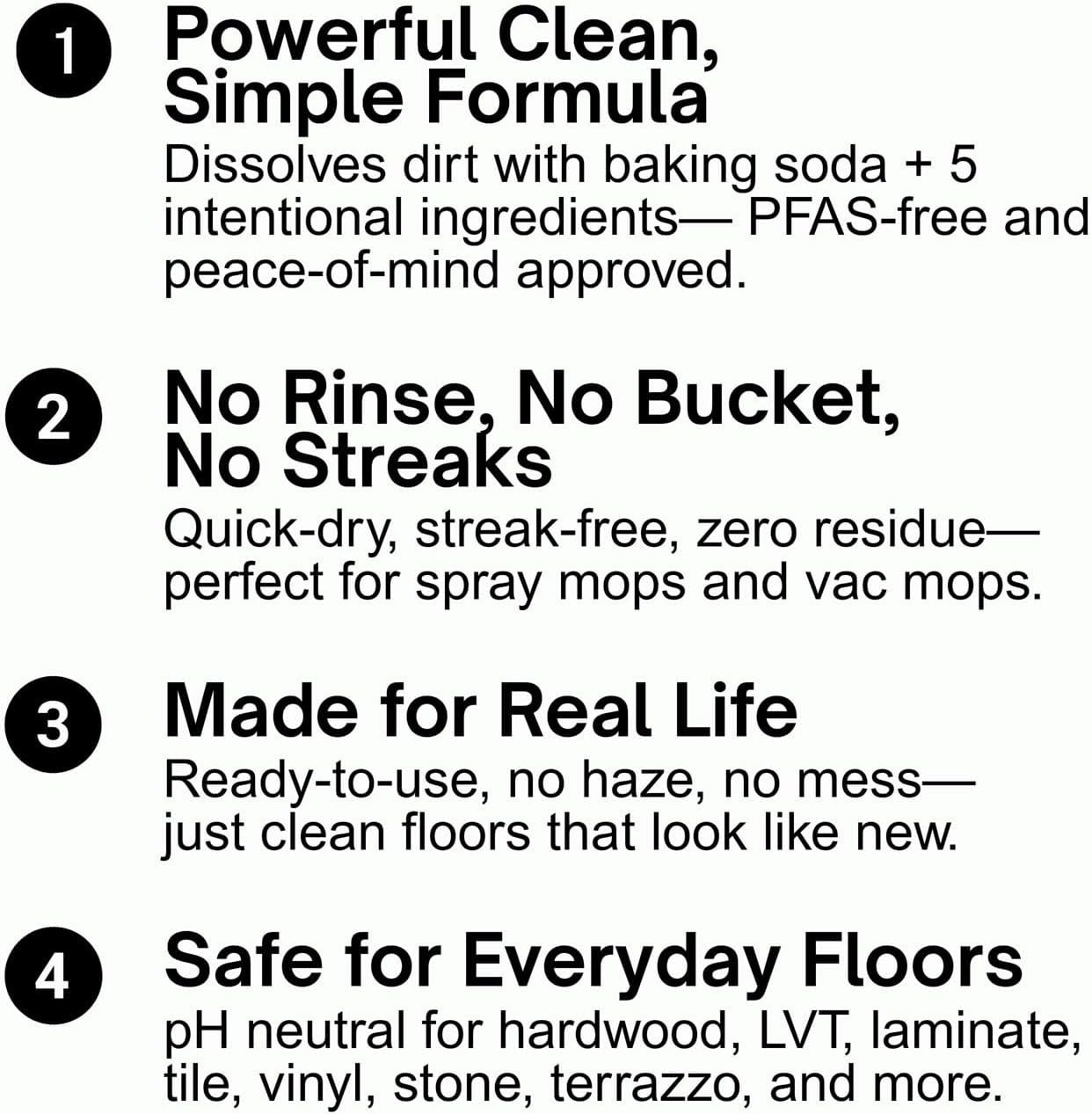Quick Shine Multi Surface Floor Cleaner for Gentle & Effective Cleaning