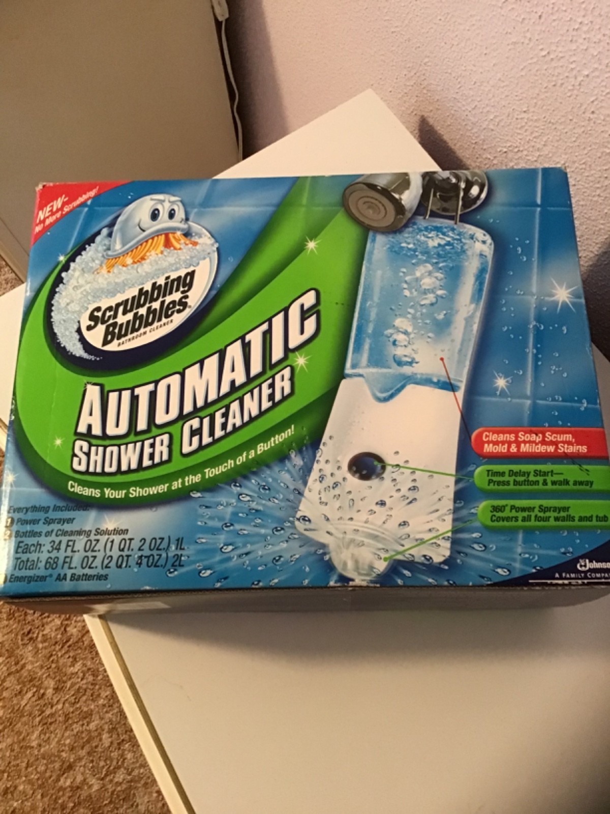 Scrubbing Bubbles Automatic Shower Cleaner Starter Kit With (2) Bottles NIOB