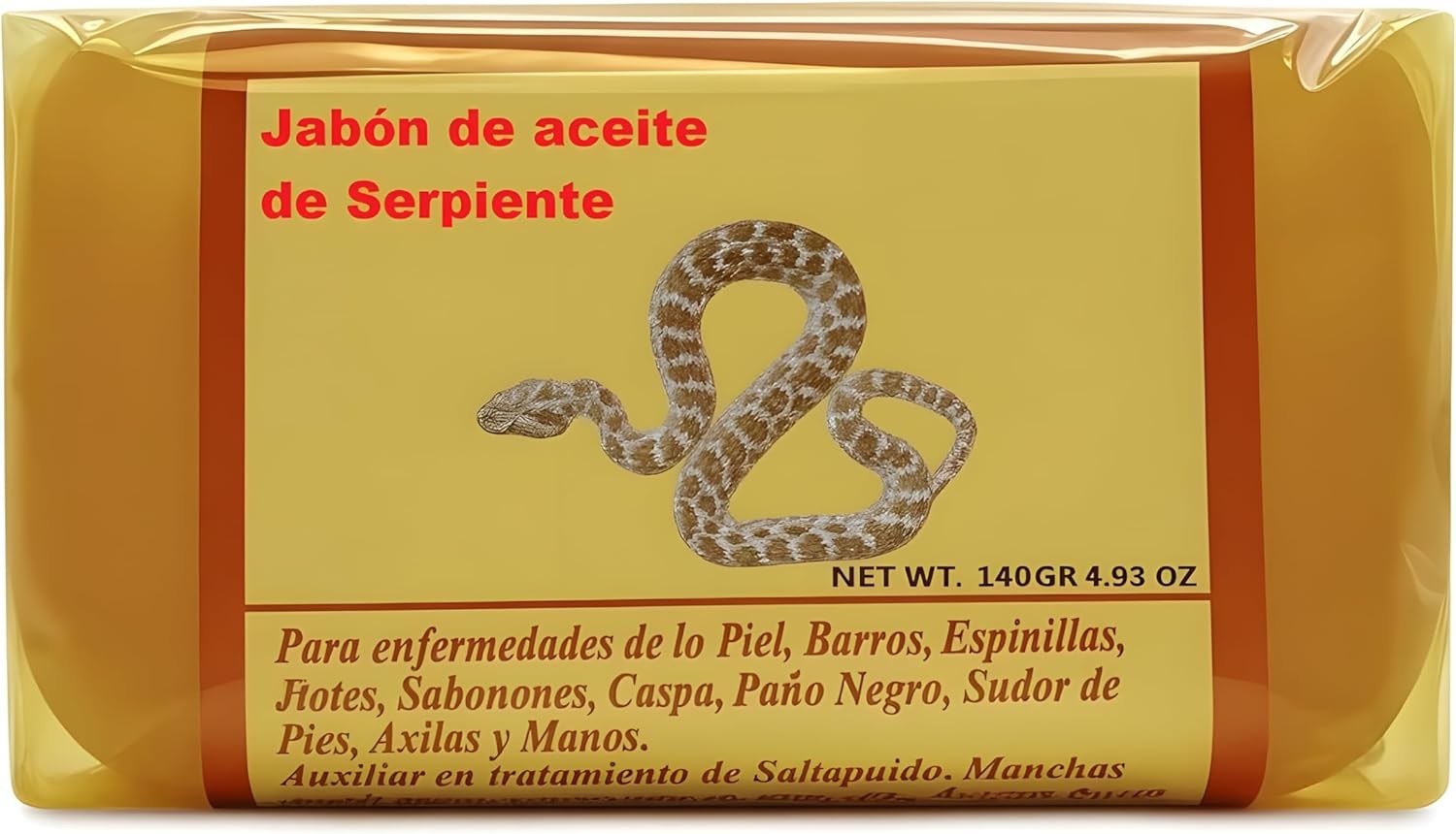 Rattlesnake Soap Bar 4.93 oz (140g) – Hecho a Base de Aceite – Tradital