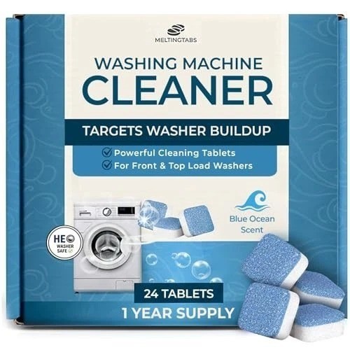 Uproot Clean Washing Machine Cleaner Tablets – 24 Pack for a 12 Month Supply. Fo