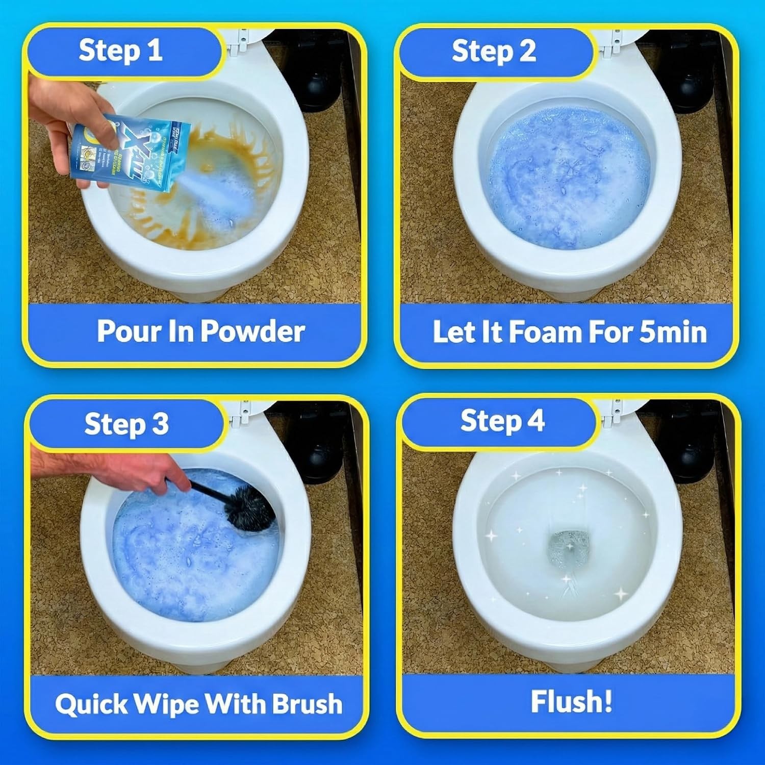 Foaming Toilet Cleaner for Stain & Limescale Removal