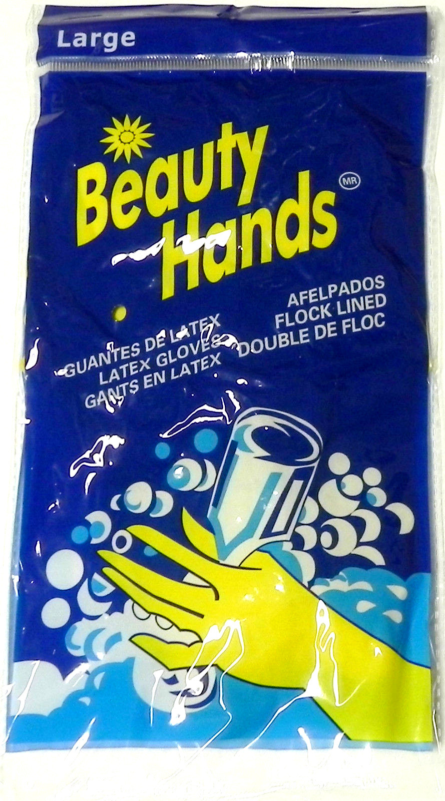 6 Pair Latex Dish Washing Chemical Resistant Gloves – Large