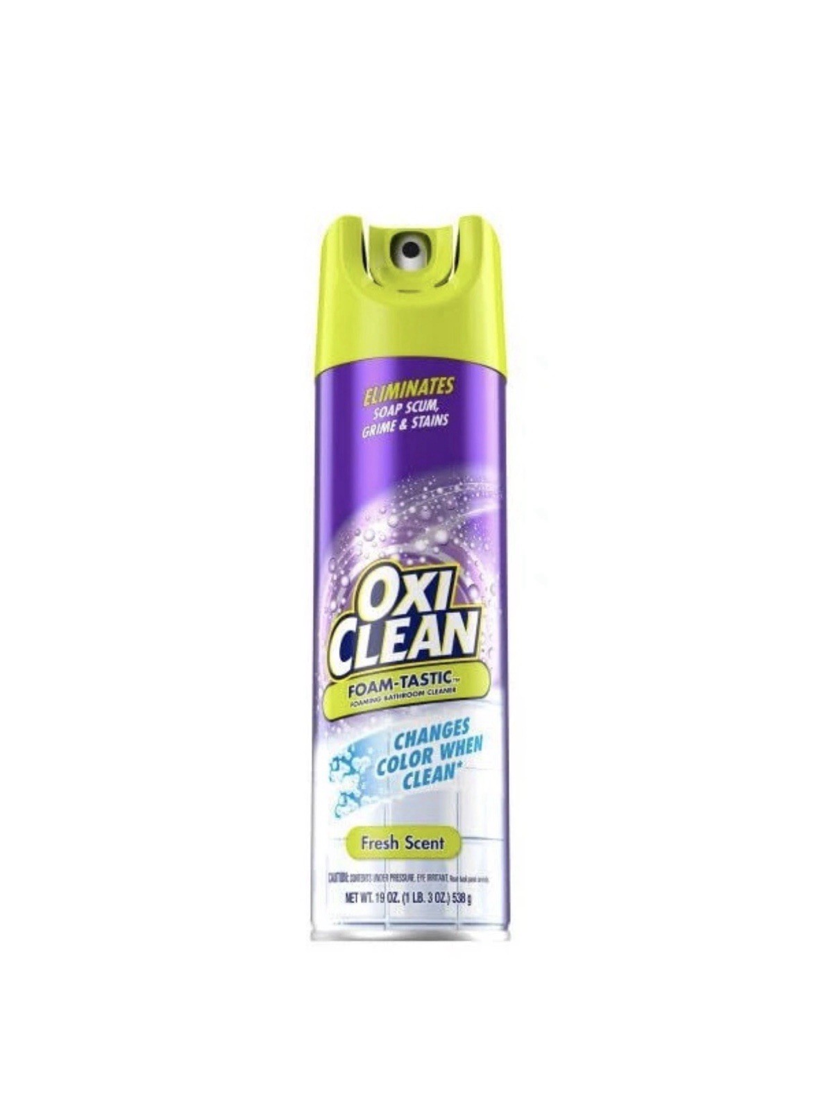 OxiClean Foam-Tastic Bathroom Cleaner, 19 Oz, 2 Pack, Fresh Scent