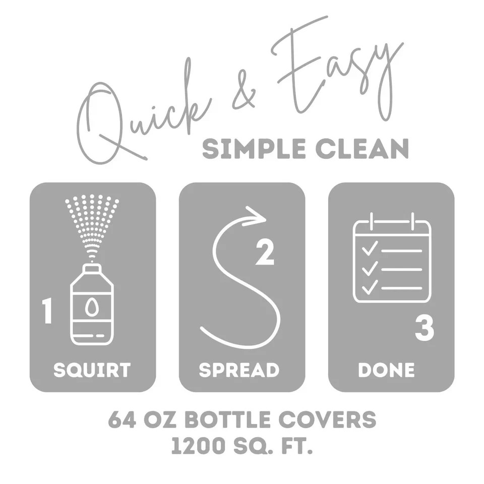 Quick Shine Multi-Surface Floor Finish, Pfas-Free Formula, Floor Polish, 64 Oz