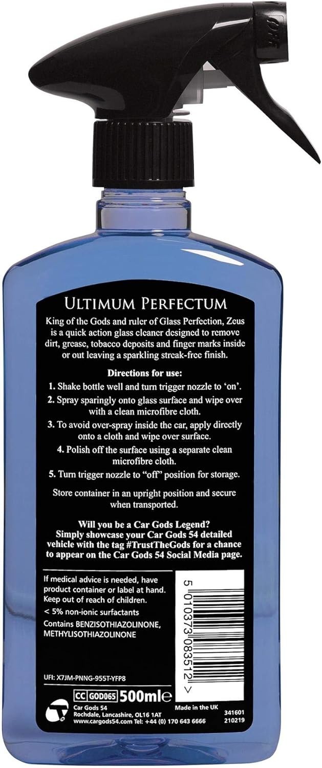 Quick Action 17 Fl Oz Glass Cleaner Spray – Streak-Free & Safe for Interiors