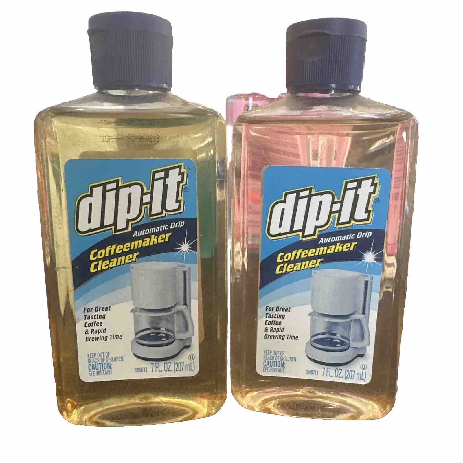 Lot x 2 Dip-it Coffeemaker Cleaner Liquid 7 Fl Oz NEW DISCONTINUED Ships OutFAST