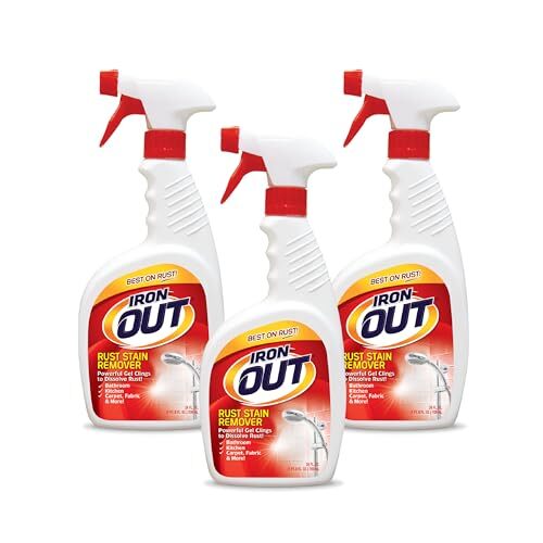 Iron Out Rust Stain Remover Spray Gel, Remove Rust Stains in Bathrooms,