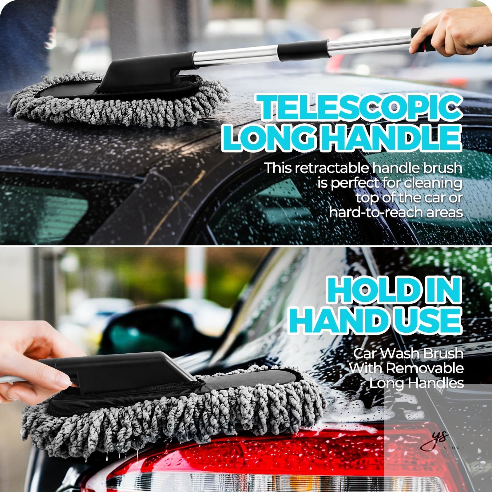 30Pcs Car Detailing Kit for Interior, Exterior and Wheel Cleaning Car Dusters